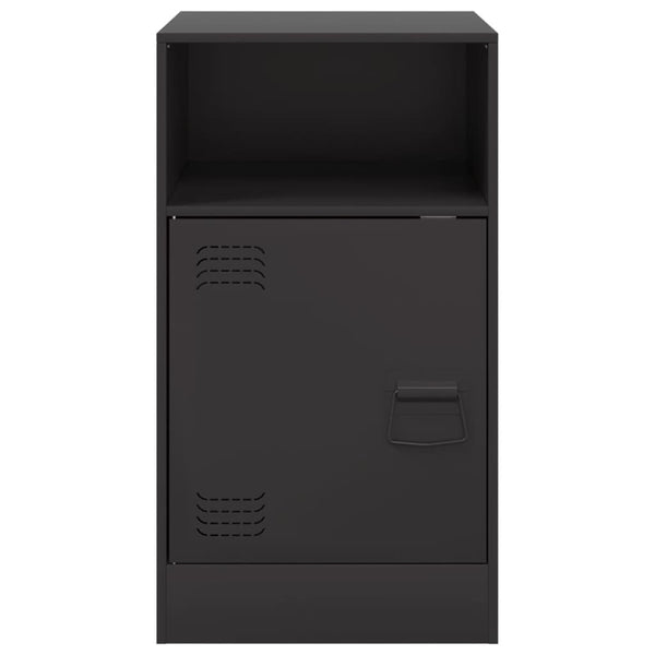 Musta yöpöytä Computer 34,5x39x62cm (teräs)