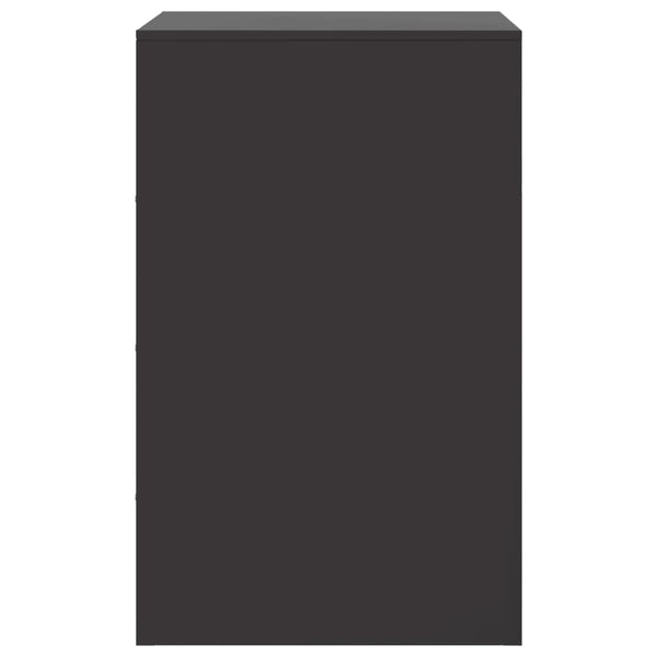 Musta yöpöytä Computer 34,5x39x62cm (teräs)