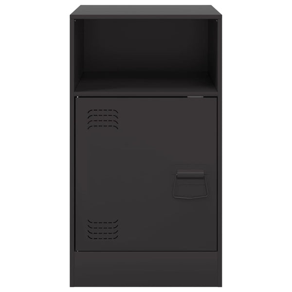 Musta yöpöydät Computer 34,5x39x62cm (2 kpl, teräs)