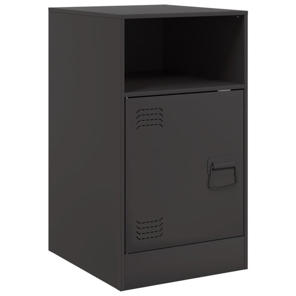 Musta yöpöydät Computer 34,5x39x62cm (2 kpl, teräs)