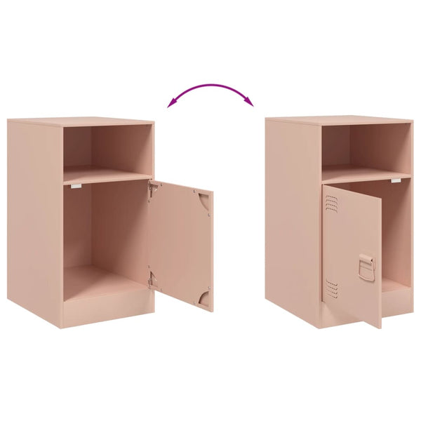 Pinkki yöpöytä Computer 34,5x39x62cm (teräs)