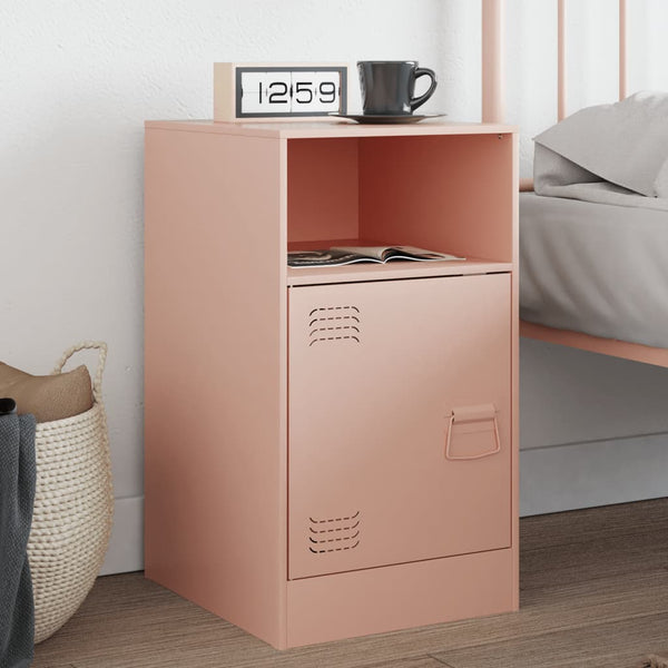 Pinkki yöpöytä Computer 34,5x39x62cm (teräs)