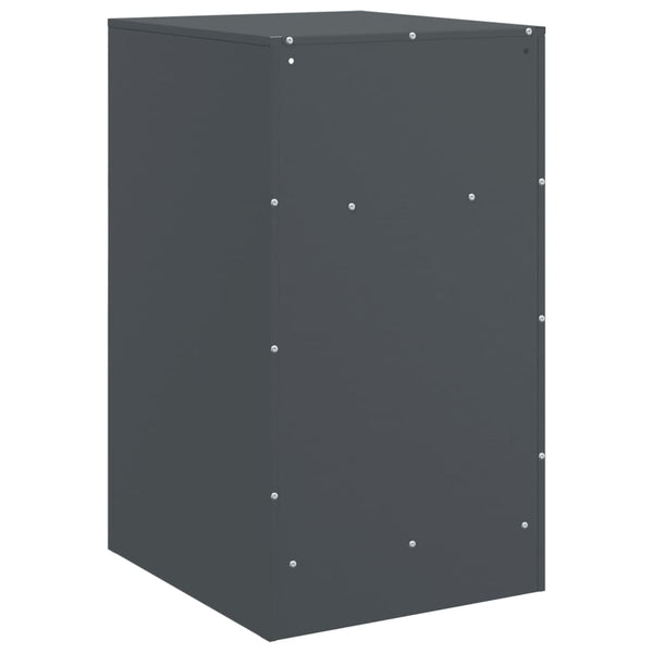 Antrasiitti yöpöydät Computer 34,5x39x62cm (2 kpl, teräs)