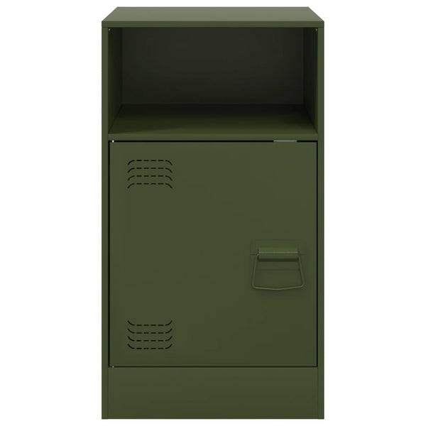 Oliivinvihreä yöpöydät Computer 34,5x39x62cm (2 kpl teräs)