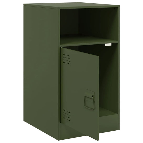 Oliivinvihreä yöpöydät Computer 34,5x39x62cm (2 kpl teräs)
