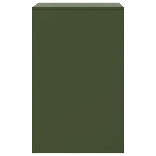 Oliivinvihreä yöpöydät Computer 34,5x39x62cm (2 kpl teräs)
