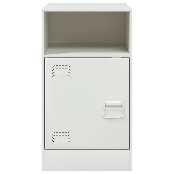 Valkoinen yöpöydät Computer 34,5x39x62cm (2 kpl, teräs)