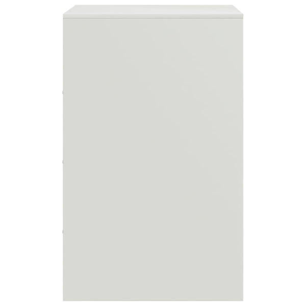 Valkoinen yöpöydät Computer 34,5x39x62cm (2 kpl, teräs)