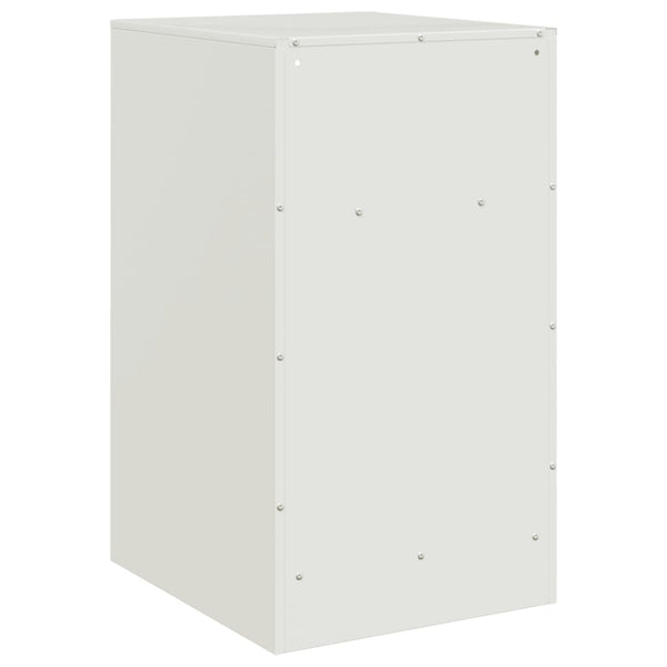Valkoinen yöpöydät Computer 34,5x39x62cm (2 kpl, teräs)