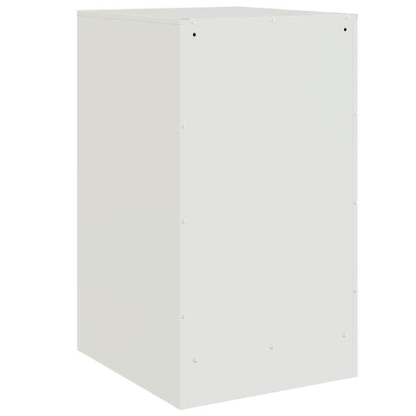Valkoinen yöpöydät Calatori 34,5x39x62cm (2 kpl, teräs)