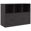 Schwarzes Sideboard Aronica 99x39x73cm (Stahl)
