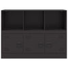 Schwarzes Sideboard Aronica 99x39x73cm (Stahl)