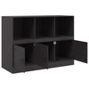 Schwarzes Sideboard Aronica 99x39x73cm (Stahl)