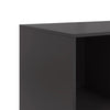 Schwarzes Sideboard Aronica 99x39x73cm (Stahl)