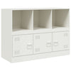 Weißes Sideboard Aronica 99x39x73cm (Stahl)