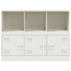 Weißes Sideboard Aronica 99x39x73cm (Stahl)