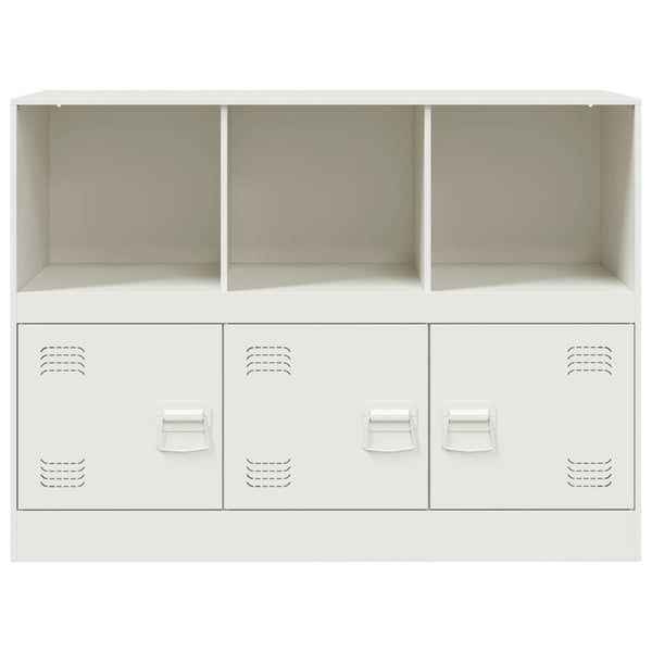 Weißes Sideboard Aronica 99x39x73cm (Stahl)