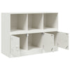 Weißes Sideboard Aronica 99x39x73cm (Stahl)