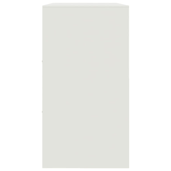 Weißes Sideboard Aronica 99x39x73cm (Stahl)