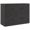 Schwarze Kommode Veysi 99x39x73cm (Stahl)