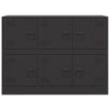 Schwarze Kommode Veysi 99x39x73cm (Stahl)