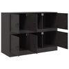 Schwarze Kommode Veysi 99x39x73cm (Stahl)