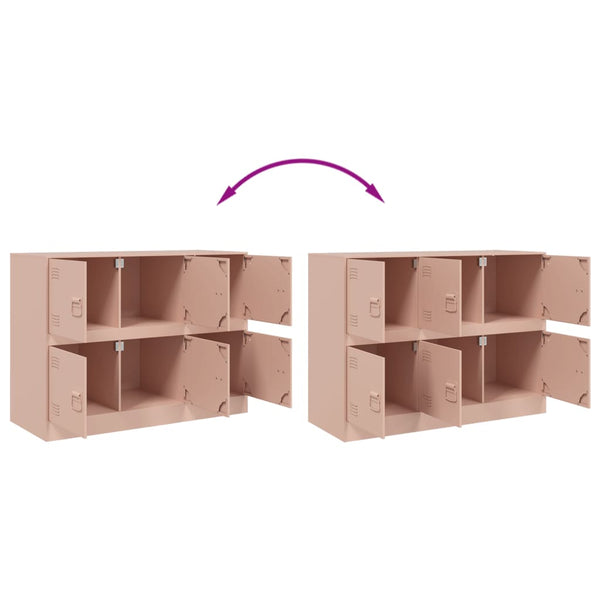 Rosa Sideboard Veysi 99x39x73cm (Stahl)