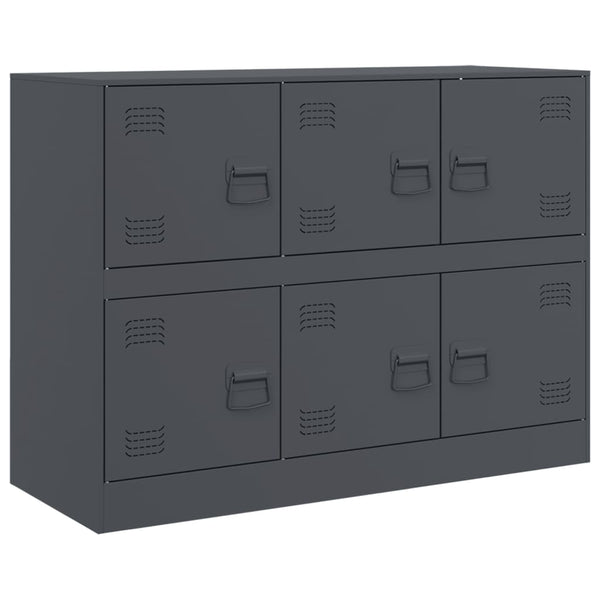 Anrichte Veysi Anthrazit 99x39x73cm (Stahl)