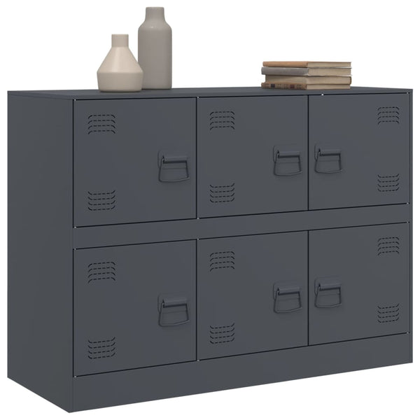 Anrichte Veysi Anthrazit 99x39x73cm (Stahl)