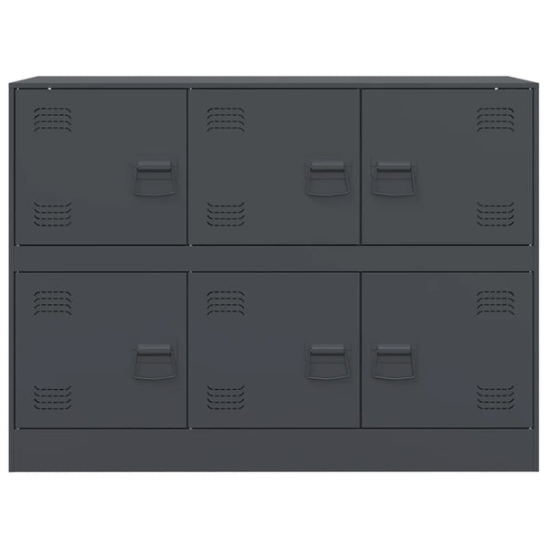 Anrichte Veysi Anthrazit 99x39x73cm (Stahl)