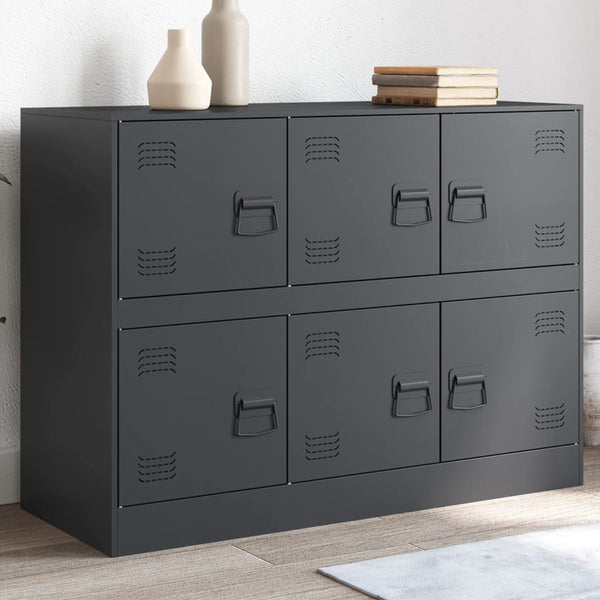 Anrichte Veysi Anthrazit 99x39x73cm (Stahl)