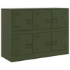 Olivgrüne Kommode Veysi 99x39x73cm (Stahl)