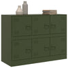 Olivgrüne Kommode Veysi 99x39x73cm (Stahl)