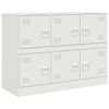 Weißes Sideboard Veysi 99x39x73cm (Stahl)