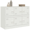 Weißes Sideboard Veysi 99x39x73cm (Stahl)
