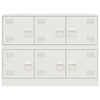 Weißes Sideboard Veysi 99x39x73cm (Stahl)