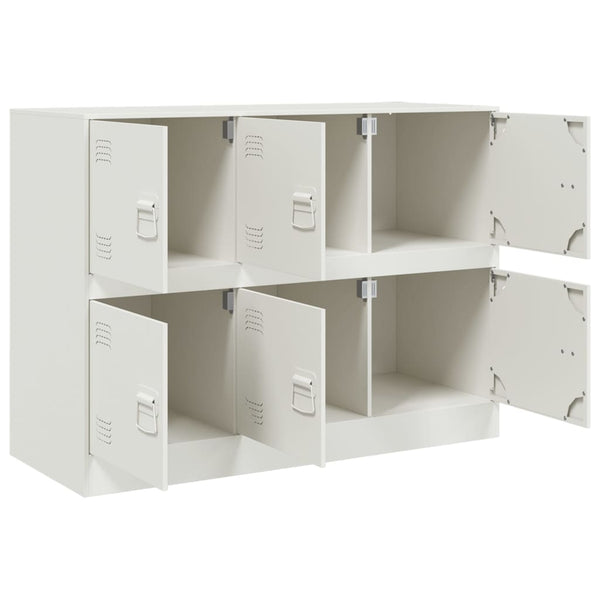 Weißes Sideboard Veysi 99x39x73cm (Stahl)