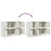 Weißes Sideboard Veysi 99x39x73cm (Stahl)