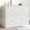 Weißes Sideboard Veysi 99x39x73cm (Stahl)