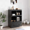 Schwarzer Schrank Rafael 67x39x95cm (Stahl)