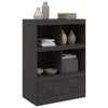 Schwarzer Schrank Rafael 67x39x95cm (Stahl)