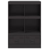 Schwarzer Schrank Rafael 67x39x95cm (Stahl)