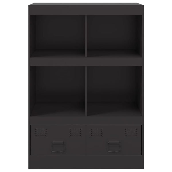 Schwarzer Schrank Rafael 67x39x95cm (Stahl)