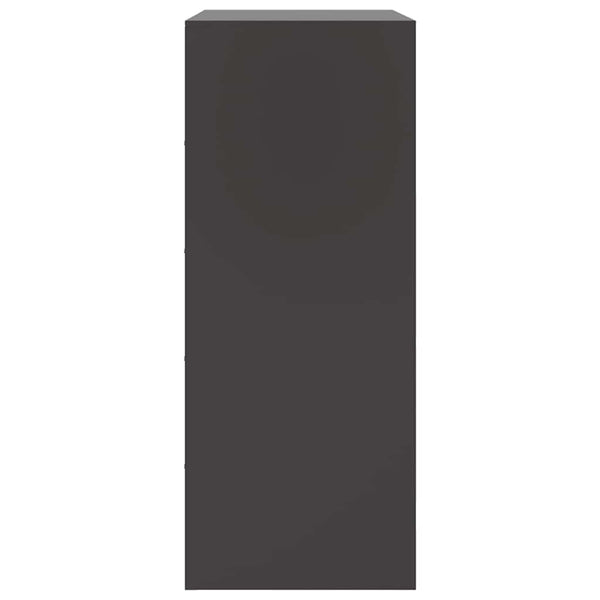 Schwarzer Schrank Rafael 67x39x95cm (Stahl)