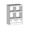 Schwarzer Schrank Rafael 67x39x95cm (Stahl)