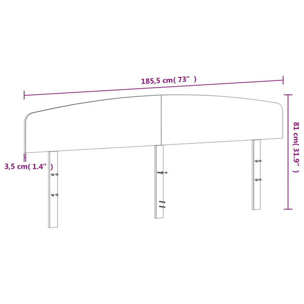 Braunes Kopfteil Aftenica 180cm (Kiefer)
