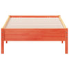 Wachsbraunes Bettgestell Enciu 75x190cm (Kiefer)