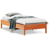 Wachsbraunes Bettgestell Enciu 75x190cm (Kiefer)
