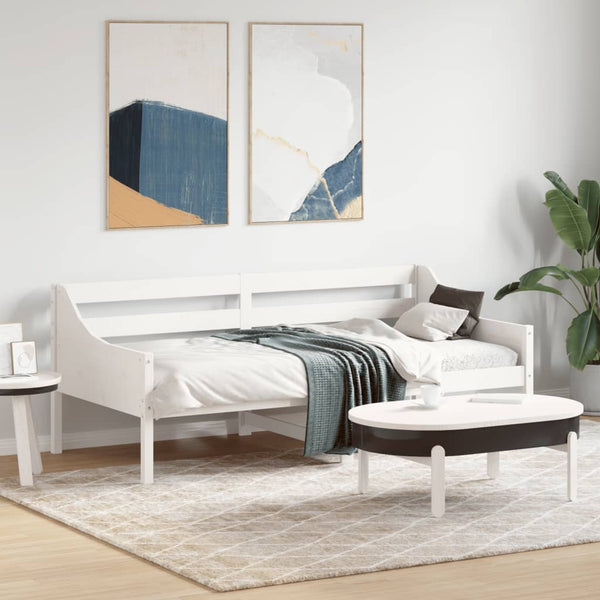 Weißes Schlafsofa Achil 90x190cm (Kiefer)