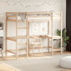 Hochbett mit Schreibtisch Suleiman 90x200cm (Kiefer)